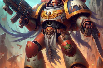 paint characters from warhammer 40k or comics