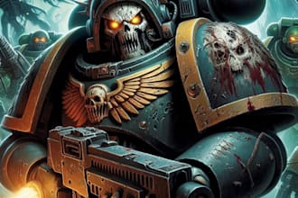 making your warhammer character art