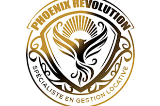 design professional masculine, crest logo without any copyright