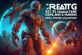 create amazing sci fi, characters, mechs, and creatures