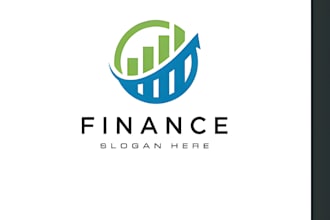 design modern finance marketing consulting business logo