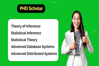 help in theory of statistical inference advanced database distributed systems