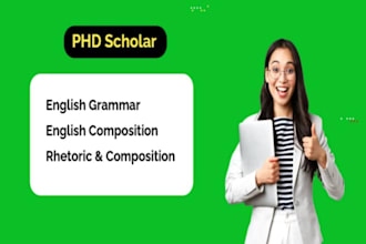help in english grammar, english composition, rhetoric and  composition