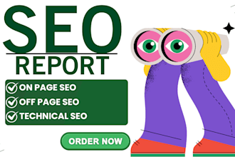 do website SEO report , audit and competitor analysis