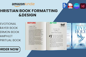 ghoswrite format upload christian book, ebook devotional prayer journal for kdp