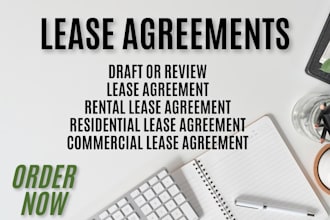 write or review lease agreement, rental, residential, commercial lease agreement