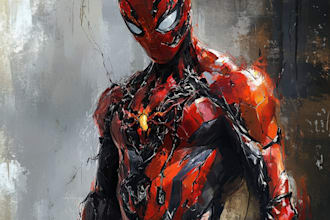 draw photo in a comic character like marvel or dc