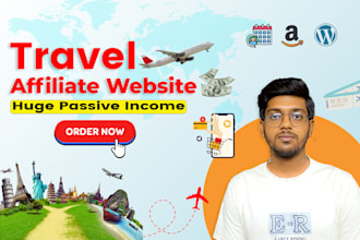 build an automated affiliate travel website for passive income