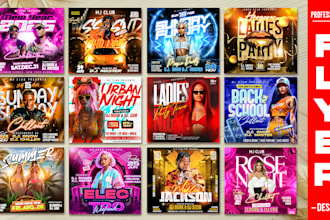 create a professional motion flyer for social media and ads