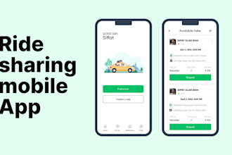 build a ride sharing, car pooling app, car rental app