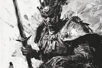 make your favorite warhammer 40k character art illustration