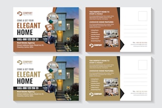design professional real estate postcards