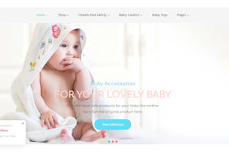 design baby products shopify store baby clothing dropshipping store baby website