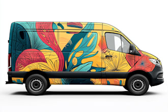 do professional van wrap design, vehicle wrap, car wrap
