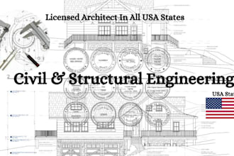 certified architect, structural engineering pe stamp in, nc, sc, ne, nv, nh, nj