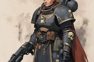 draw your warhammer 40k character and creature