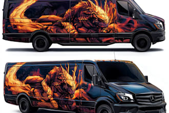 create custom vehicle wraps, car, van, truck, ford