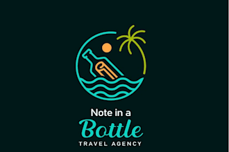 design a unique tour and travel agency logo