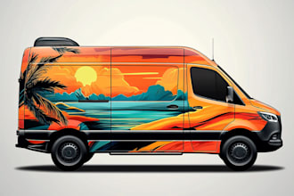 make branding vehicle wrap, car wrap, van wrap
