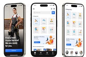 build ondemand handyman app, home service app, ai booking app, b2b app, iot app