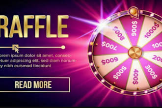 create a raffle website, contest, giveaway website that is suitable for you