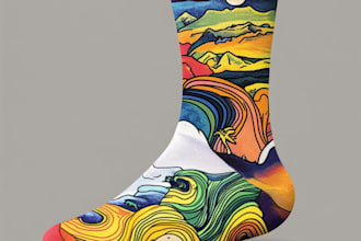 make a unique socks design