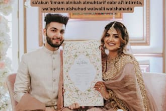 be your online nikah imam and help you in your nikah, witnesses and certificate