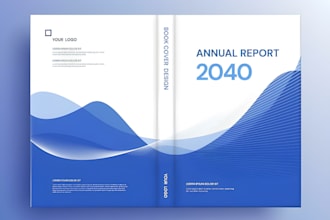 design creative annual report, catalog, book cover