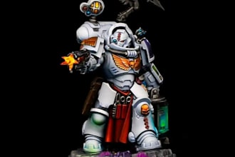 print and paint your standard,infantry miniatures,warhammer 40k,dnd as you like