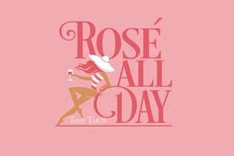 design t shirt illustration tipsy tarts logo