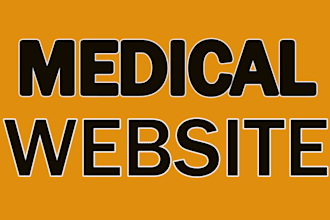 design medical, dental, and clinical website or any type of website for you