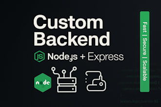 build a secure custom restful API backend using nodejs express and database
