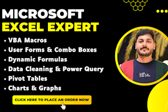 do excel vba macros, automate spreadsheets, data cleaning, and update formulas