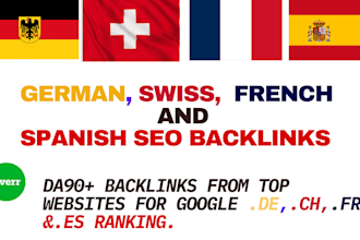 do SEO da backlinks for german swiss french spanish italian