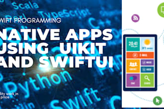 at very low cost native ios app development swiftui uikit swift objc