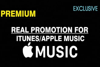 promote your itunes, spotify music, apple promotion to listeners