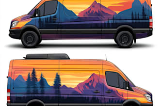do van wrap design, car wrap design, truck wrap, vehicle