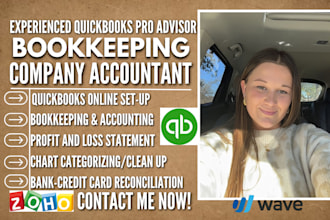 do quickbooks online bookkeeping set up clean up wave bank reconciliation xero