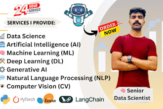 do machine learning ,nlp ,data analysis projects in python,r