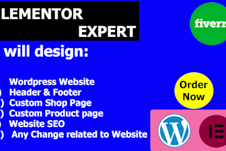 be your elementor expert and will clone any website design