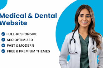 design medical, healthcare, dental and clinic wordpress website development