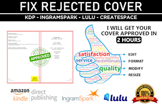 fix book cover, resize book cover, paperback book cover, hardcover book cover