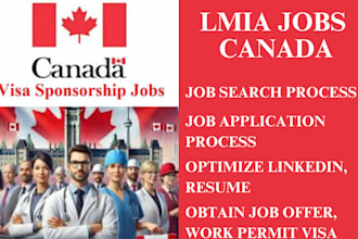 help you search, apply for canada job, get job offer letter and work permit visa