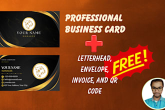 design a stunning luxury business card in 3 hours