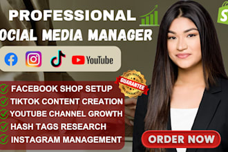 be your instagram social media marketing facebook manager and content creator