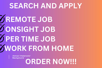 do search and apply for remote job, work from home, reverse recruiters