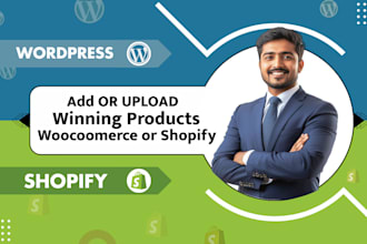 add or upload winning products to woocommerce and shopify product listing