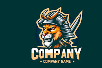 do make mascot stylized cougar head logo design with 1 day delivery