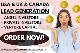 generate angel investors leads private investors seed venture capital leads