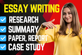 do urgent essay writing, research, summary, report, and case study